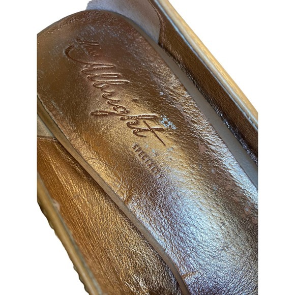 Anthropologie Miss Albright Women's Macyn Nude leather heels pumps Sz 9 - Picture 3 of 9